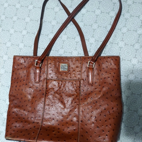 Dooney and Bourke Tan pebble leather tote - Picture 1 of 8
